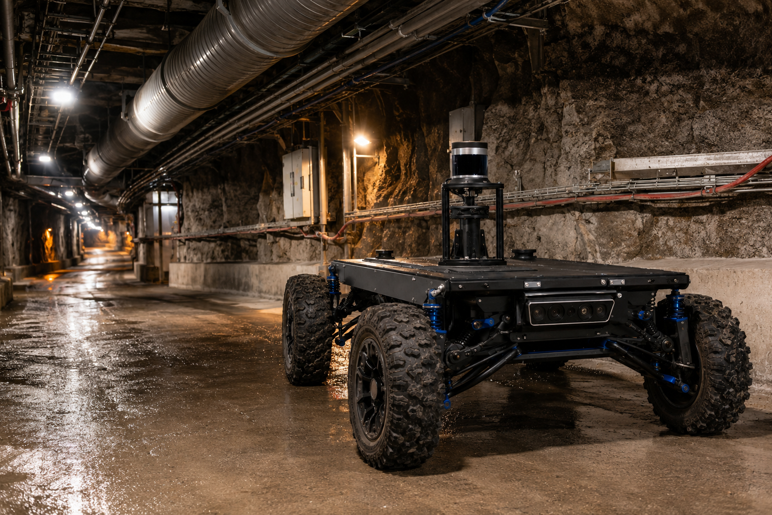 ASSIST inspecting a restricted underground utility tunnel